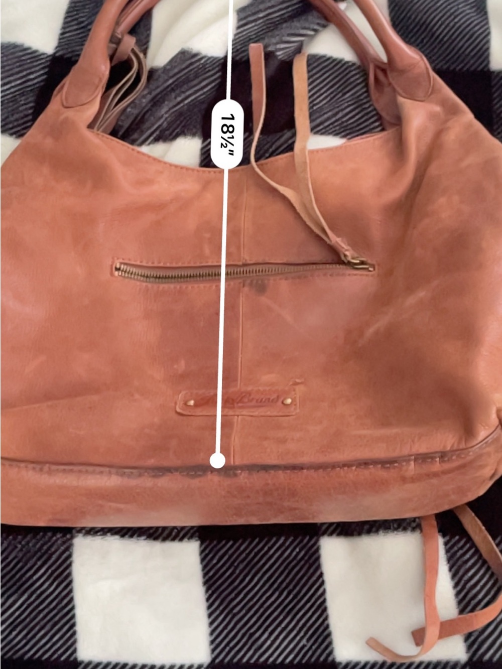 Lucky Brand Rust Brown Leather Hobo Bag with Stud Details
GUC - Picture 6 of 7